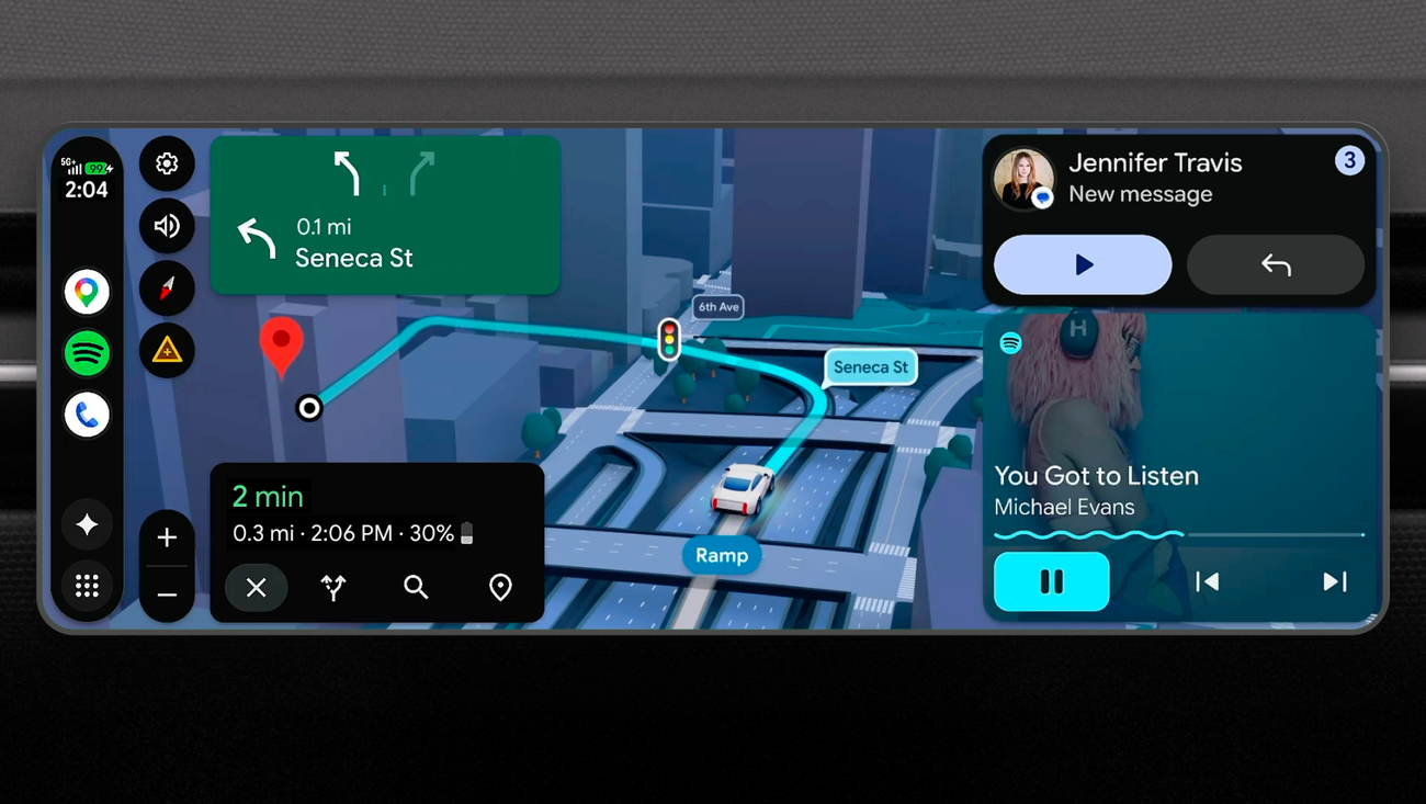 Android Auto’s big refresh turns your dash into a smarter, sleeker cockpit