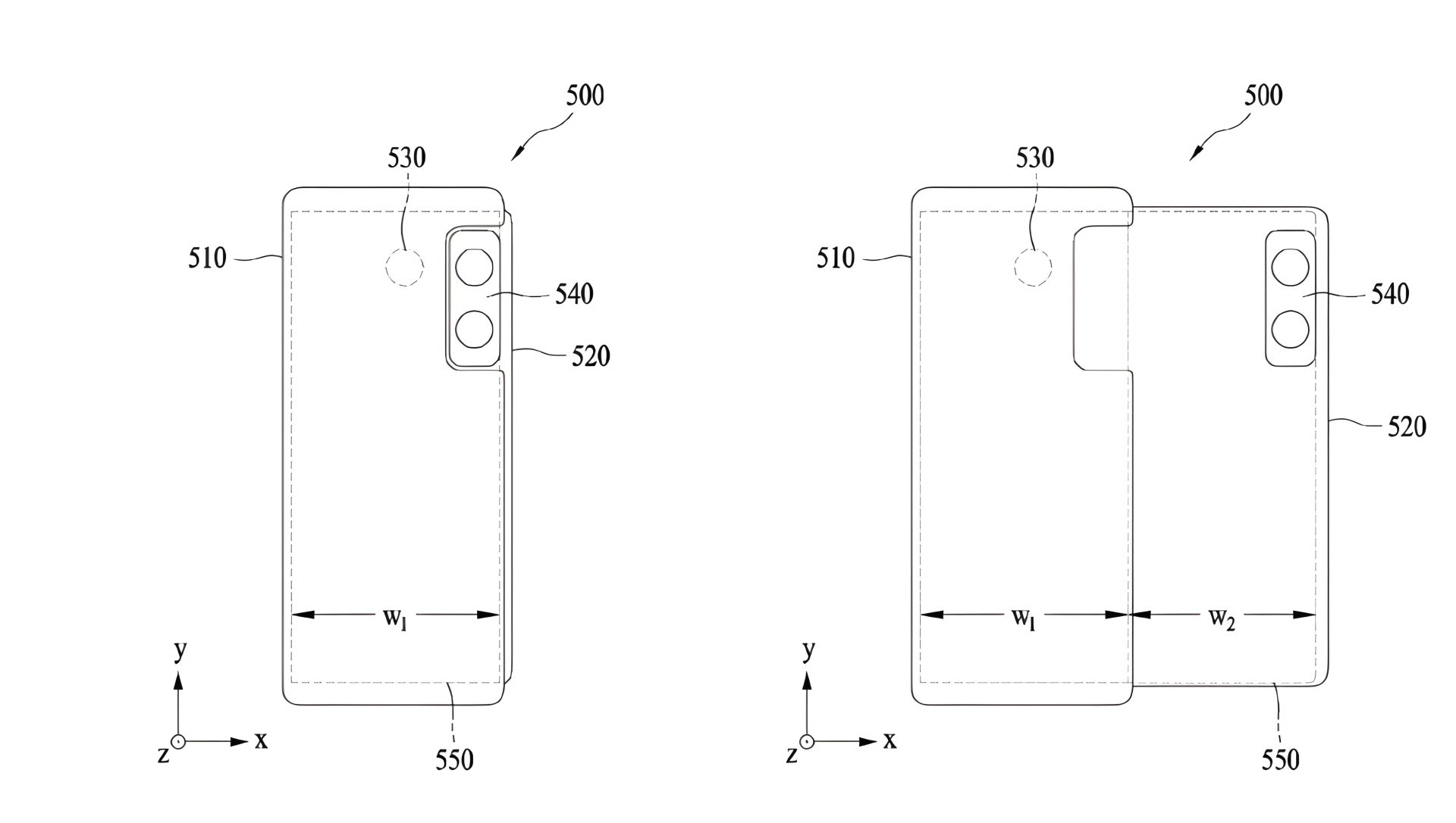 Samsung’s rollable phone patent shows a camera that moves with the screen