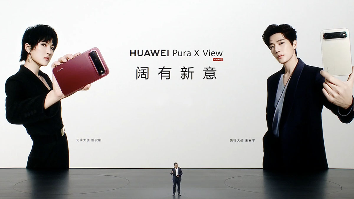 Huawei’s Pura X View turns the regular smartphone wide